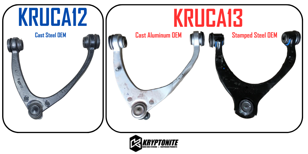 KRYPTONITE UPPER CONTROL ARM KIT FOR 1/2 TON 6-LUG CHEVY/GMC TRUCKS 2014–2018