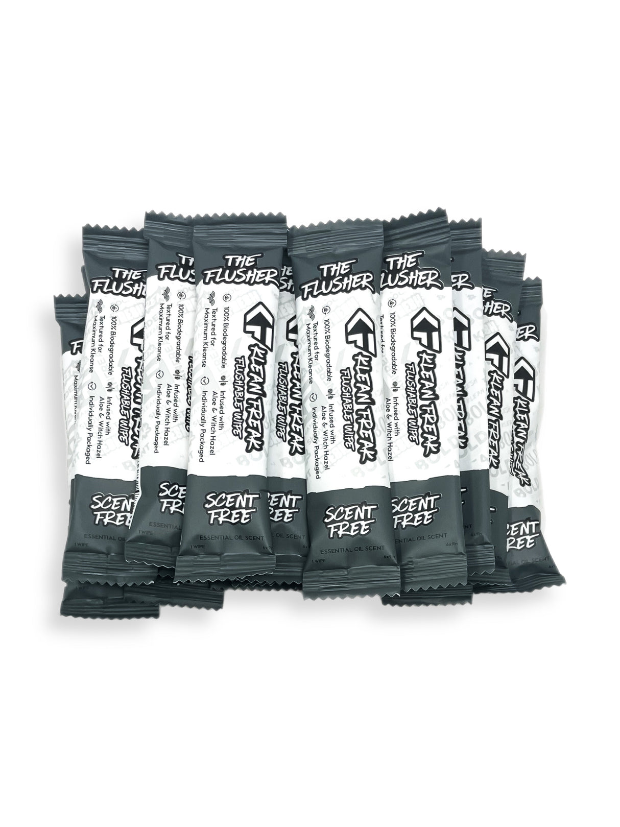 The Flusher - 100 Pack - Flushable Wipes Klean Freak