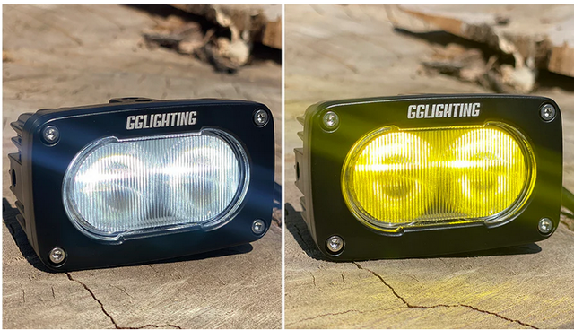GP10 Offroad LED Pod Bundle Dual Color With Free Wiring Harness GGLighting