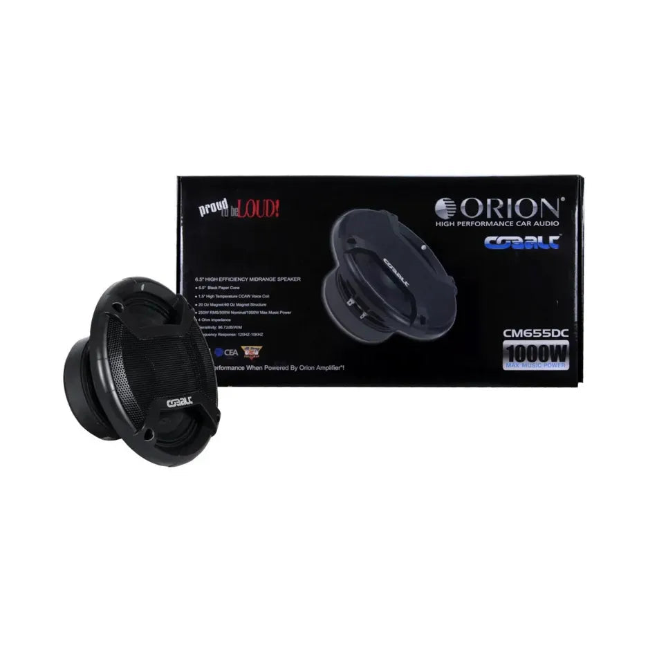 Orion CM655DC 6.5" 250W RMS Midrange Speaker 4-Ohm (Pair) Orion