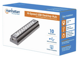 Hi-Speed USB Desktop Hub with 10 USB 2.0 Type-A Ports TekShack