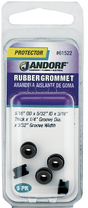 Jandorf 61522 Grommet, 5/32 in ID, 5/16 in OD, Rubber, Black, 3/16 in Thick Panel Jandorf