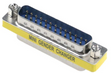 MEIRIYFA DB25 25 Pin Gender Changer D-SUB 25Pin Coupler Serial Cable Gender Changer RS232 VGA Adapter Connetor for Applications Pack of 2 (Male to Male) TekShack
