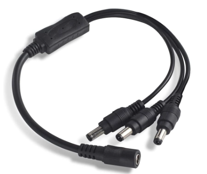 1-to-3 DC Power Splitter Cable – 5.5mm x 2.1mm TekShack
