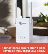 RadioShack WiFi Repeater 3000Mbps Dual Band 4-Antenna Radio Shack