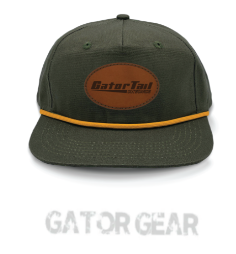 LOST Olive Leather GT Patch Gatortail