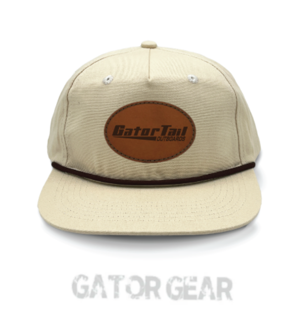 LOST Cream Leather GT Patch Gatortail