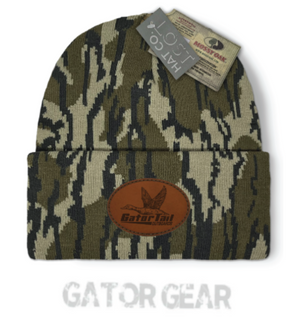 Lost Bottomland Leather Patch Beanie Gatortail