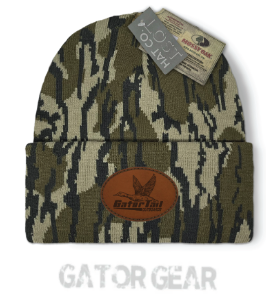 Lost Bottomland Leather Patch Beanie Gatortail
