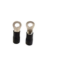 14-12 VINYL RING TERMINAL ELECTRICAL CONNECTOR BLACK YOU CHOOSE SIZE ACDCWIREANDSUPPLY
