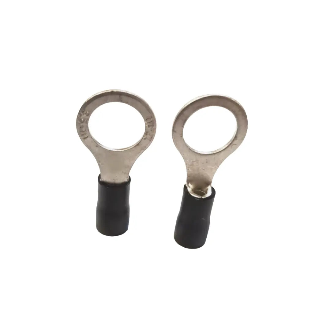 14-12 VINYL RING TERMINAL ELECTRICAL CONNECTOR BLACK YOU CHOOSE SIZE ACDCWIREANDSUPPLY