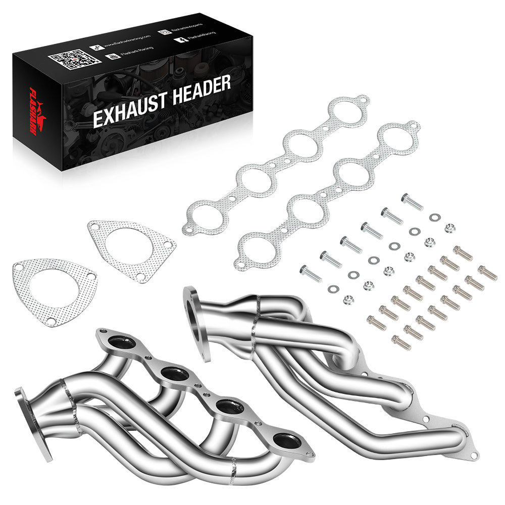 Shorty Header for 2000-2006 Chevrolet Silverado/Suburban 1500 Avalanche 1500 Tahoe丨GMC Sierra 1500/Yukon XL V8 4.8L/5.3L