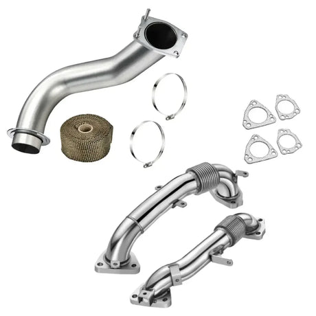 3.5'' Downpipe Exhaust For 2017-2023 Chevy/GMC Silverado/ Sierra L5P Duramax Diesel 6.6L