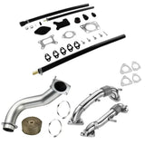3.5'' Downpipe Exhaust For 2017-2023 Chevy/GMC Silverado/ Sierra L5P Duramax Diesel 6.6L Flashark