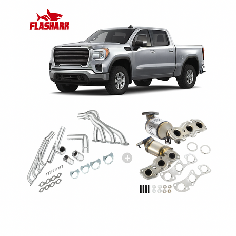 Long Tube Headers For 2014-2017 Chevy Silverado 1500/Tahoe GMC Sierra 1500/Yukon Cadillac Escalade 5.3L 6.2L V8 | 2WD 4WD Flashark