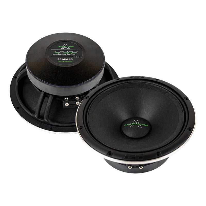 Deaf Bonce Apocalypse AP-W81AC 8" 300W RMS Midbass Speakers (Pair) Deaf Bonce