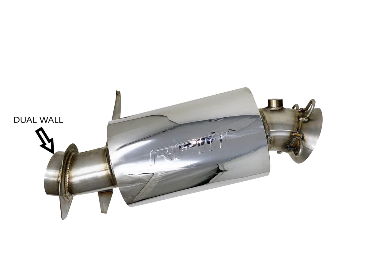 RPM Gen 4 2020-2022 Ski-Doo 850 Turbo Stainless Lightweight Sport Muffler