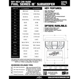Sky High Car Audio FXXL 18" 5000W RMS Subwoofer DVC Sky High Car Audio