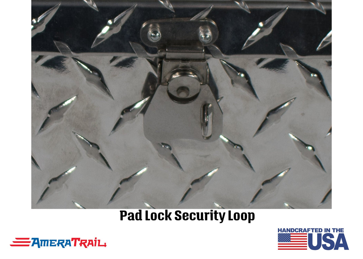 Mini Diamond Plate Toolbox, Pad Lock Latch - RDS