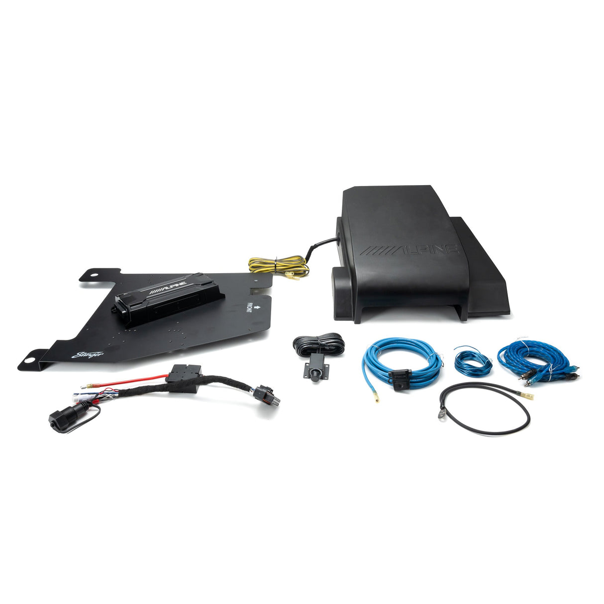 Alpine Mono Plug & Play Amp & SBV-10-WRA Sub Bundle I '07- '18 JK Wrangler