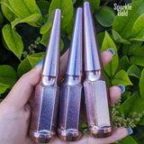 24 Pc 14x1.5 Spike Lug Nuts 4.5" Tall - Powder Coated - Various Colors