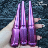 24 Pc 14x1.5 Spike Lug Nuts 4.5" Tall - Powder Coated - Various Colors
