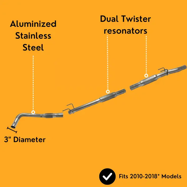 3" Full Exhaust | 3.0L Mercedes Sprinter Van | 2010-2018 thedieseldudes