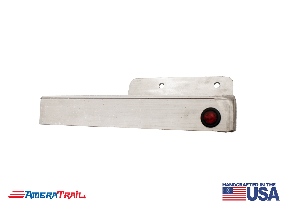 15" Channel Step, STARBOARD REAR w/ Fender Support & LED Marker Light - Includes SS Attaching Hardware"