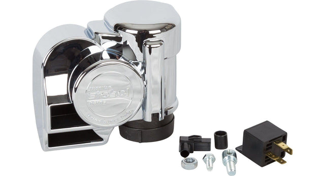Stebel Chrome Nautilus Compact Tuning Electric Air Horn Stebel