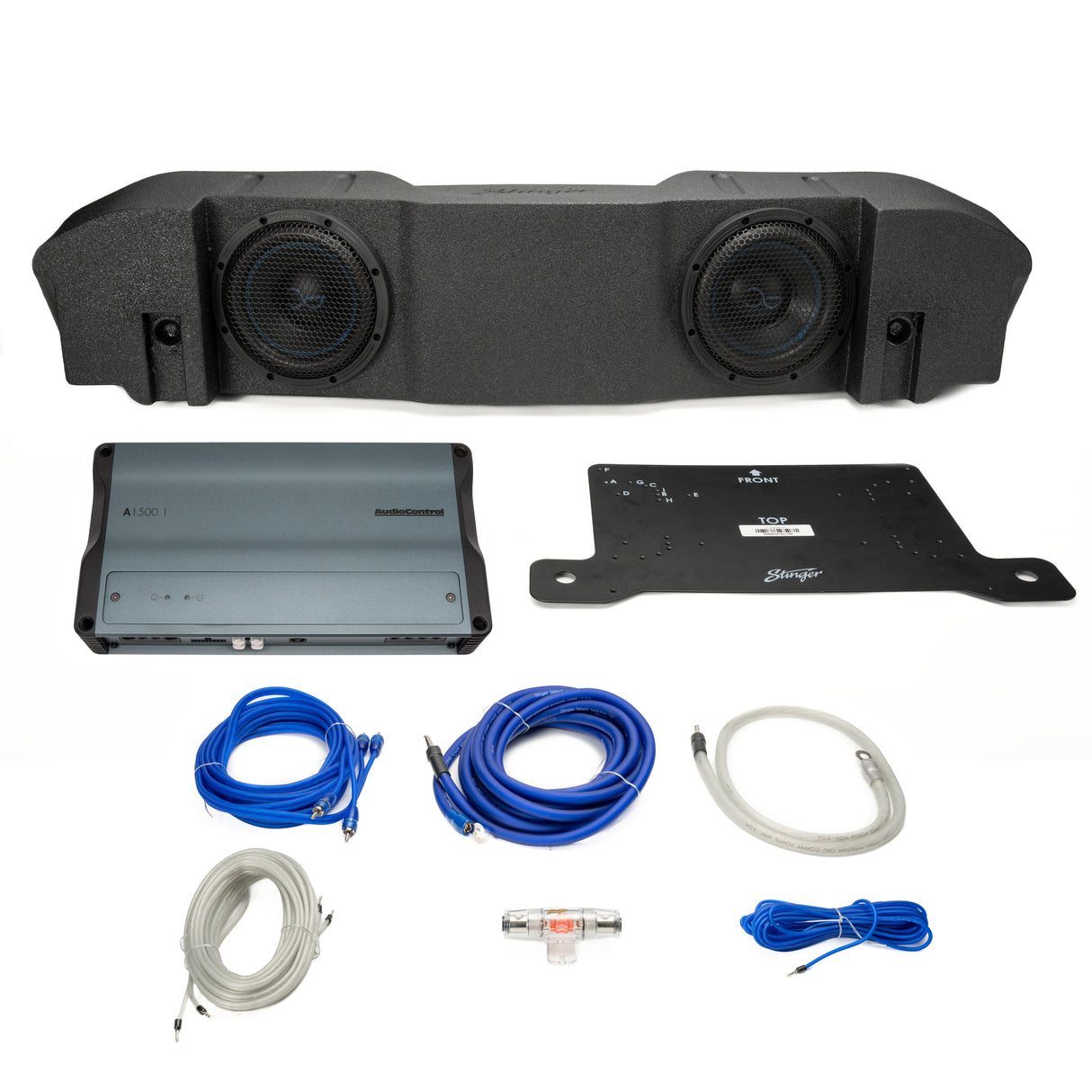 Stinger Plug & Play Mono Amp & Sub Bundle  I '20- '23 Jeep JT Gladiators