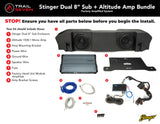 Stinger Plug & Play Mono Amp & Sub Bundle  I '20- '23 Jeep JT Gladiators