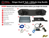 Stinger Plug & Play Mono Amp & Sub Bundle  I '20- '23 Jeep JT Gladiators