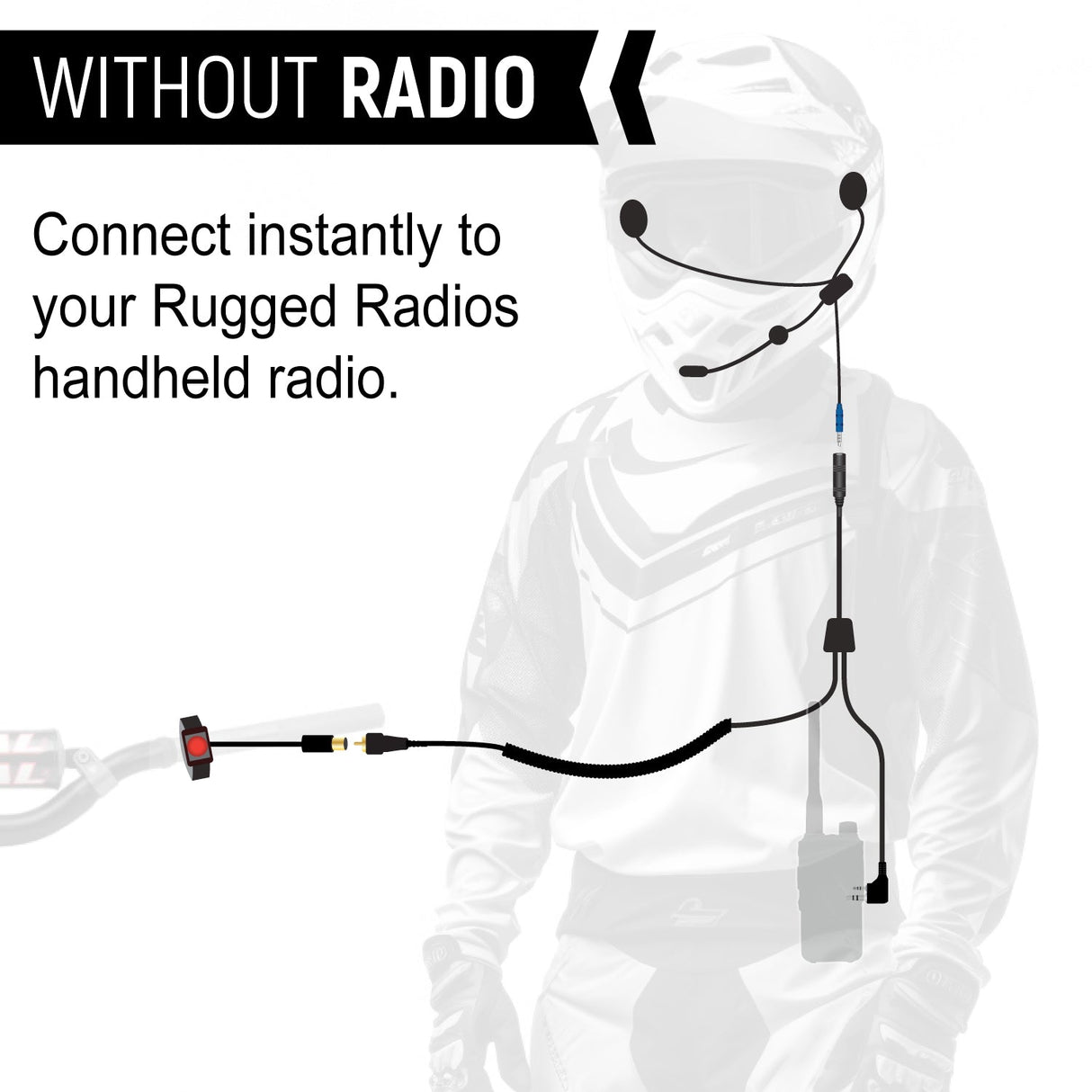 SUPER SPORT Complete Motorcycle Communication Kit with Lightweight SPORT Cables
