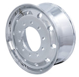 22.5x9 Truck Wheels Flat Face 4pcs Forged Aluminum Rims $342 each BULK PRICE Polished Front Hub Pilot
