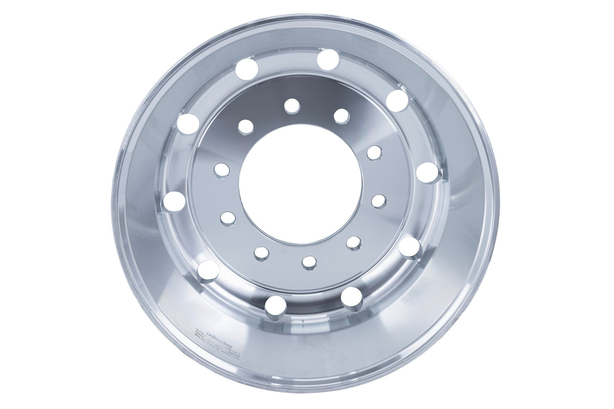 22.5x9 Truck Wheel Flat Face 16pcs Forged Aluminum Rims $342 each BULK PRICE Polished Front Hub Pilot