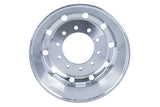 22.5x9 Truck Wheels Flat Face 2pcs Forged Aluminum Rims $350 each BULK PRICE Polished Front Hub Pilot
