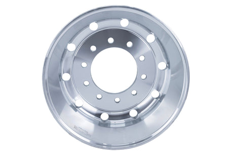 22.5x9 Truck Wheels Flat Face 2pcs Forged Aluminum Rims $350 each BULK PRICE Polished Front Hub Pilot
