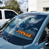 PRV Car Tag Custom Automotive Accessory Black and Orange