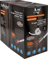 Premium 14 Gauge Oxygen Free Copper Speaker Wire (TCL23-14-4C-UL) Audiopipe