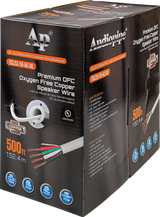 Premium 16 Gauge Oxygen Free Copper Speaker Wire (TCL23-16-4C-UL) Audiopipe