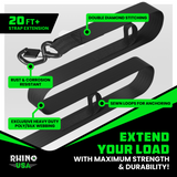 2" x 20' Ratchet Strap Extensions (2-Pack)