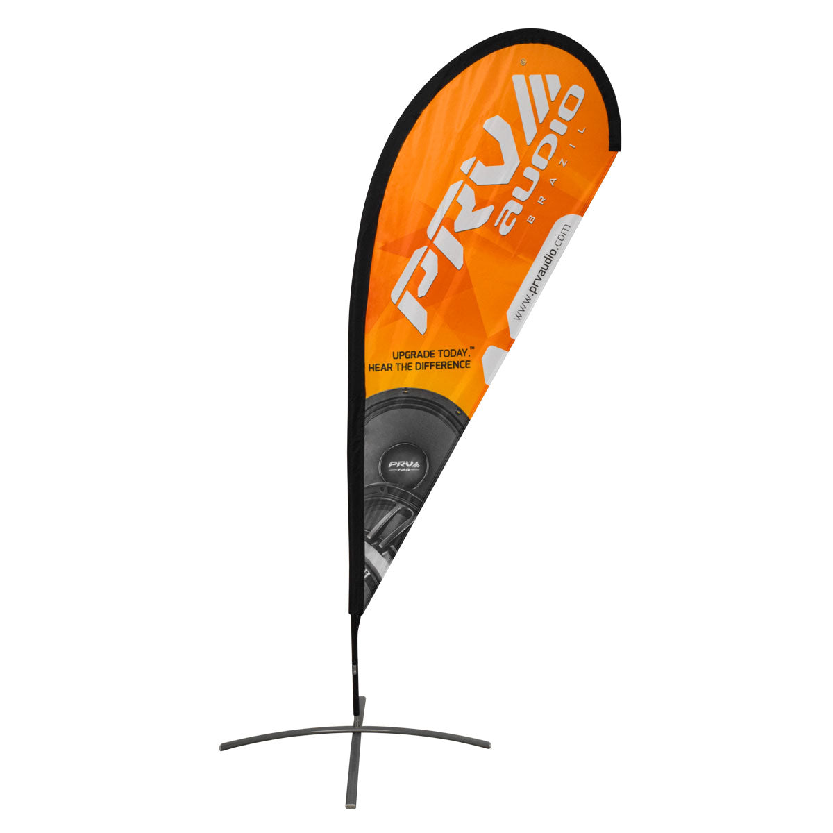 PRV Audio Small Teardrop Flag Double-Sided 2.5ft x 9ft
