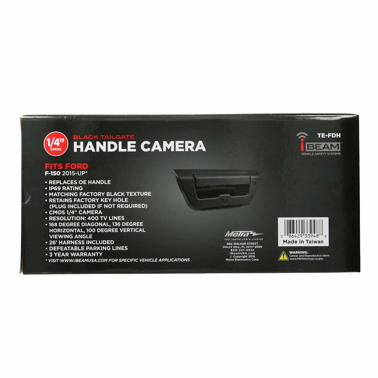iBEAM TE-FDH Ford Factory Replacement Tailgate Handle Camera iBEAM