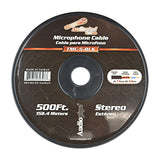 500’ Microphone Cable, 100% Copper (TMC-5-BLK) Audiopipe