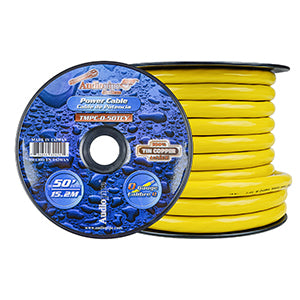 Marine 0 Gauge Power Cable (TMPC-0-50TCY) Audiopipe