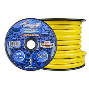 Marine 0 Gauge Power Cable (TMPC-0-50TCY) Audiopipe