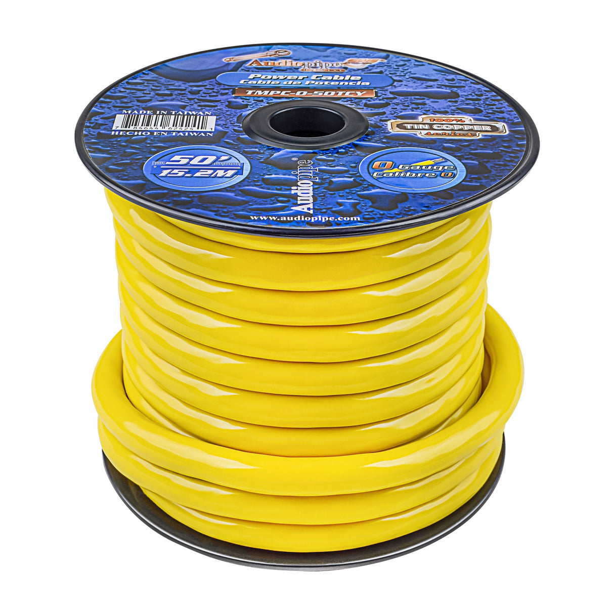 Marine 0 Gauge Power Cable (TMPC-0-50TCY) Audiopipe