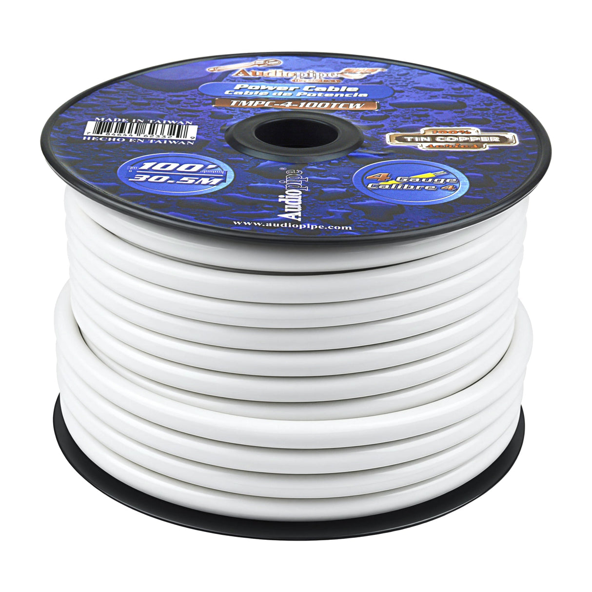 Marine 4 Gauge Power Cable (TMPC-4-100TCW) Audiopipe
