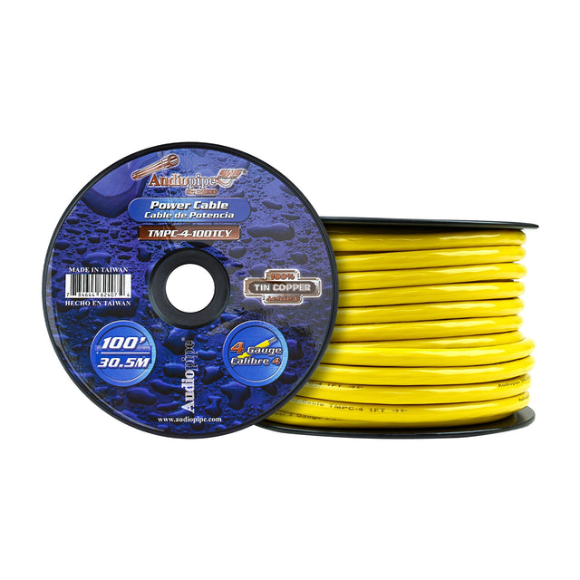 Marine 4 Gauge Power Cable (TMPC-4-100TCY) Audiopipe
