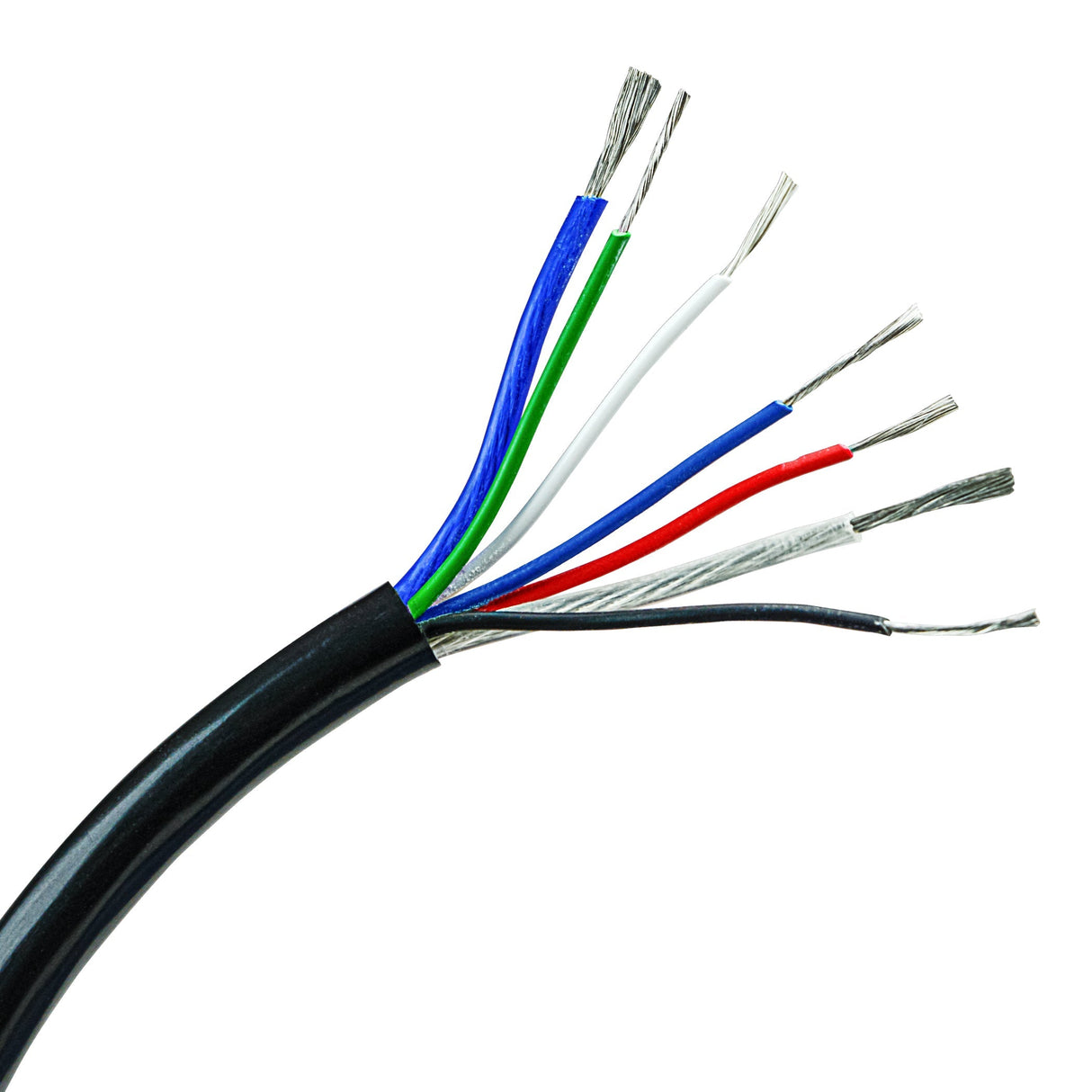 Multiconductor 16 AWG Speaker Cable with RGB+W Audiopipe